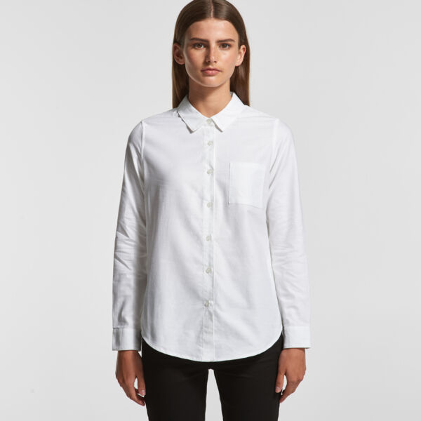 AS Colour Womens Oxford Long Sleeve Shirt Thumbnail