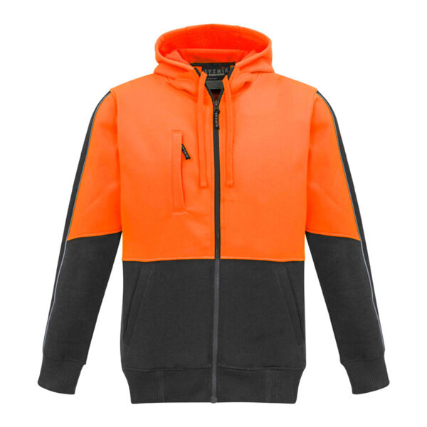 Syzmik Mens Hi Vis Full Zip Hoodie Thumbnail